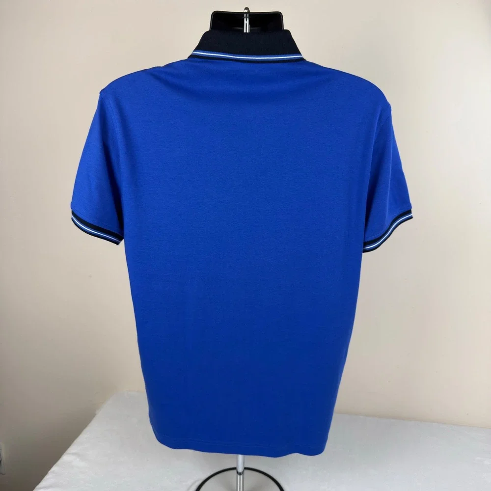 Tommy Hilfiger Mens Blue Short Sleeve Pocket Polo Shirt Medium XM03529 402 New - Picture 3 of 9